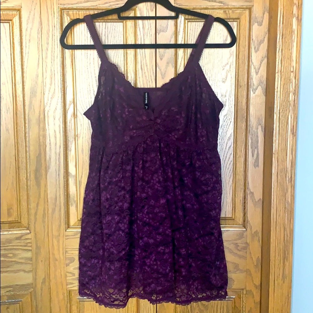 Lace babydoll pajamas